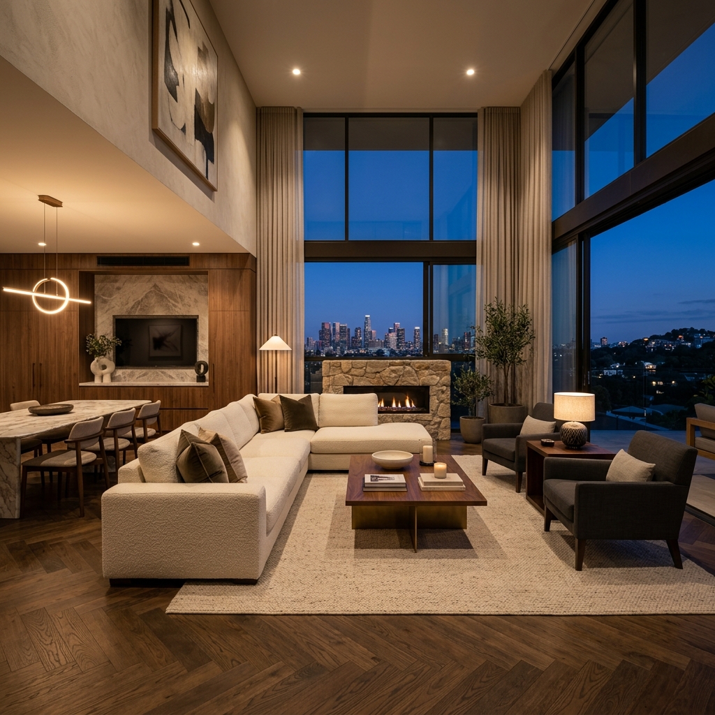 Luxury interior living space