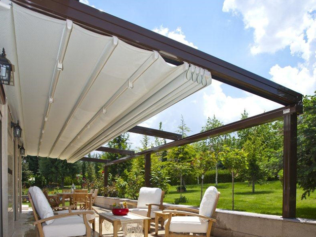 Retractable Shades and Awning